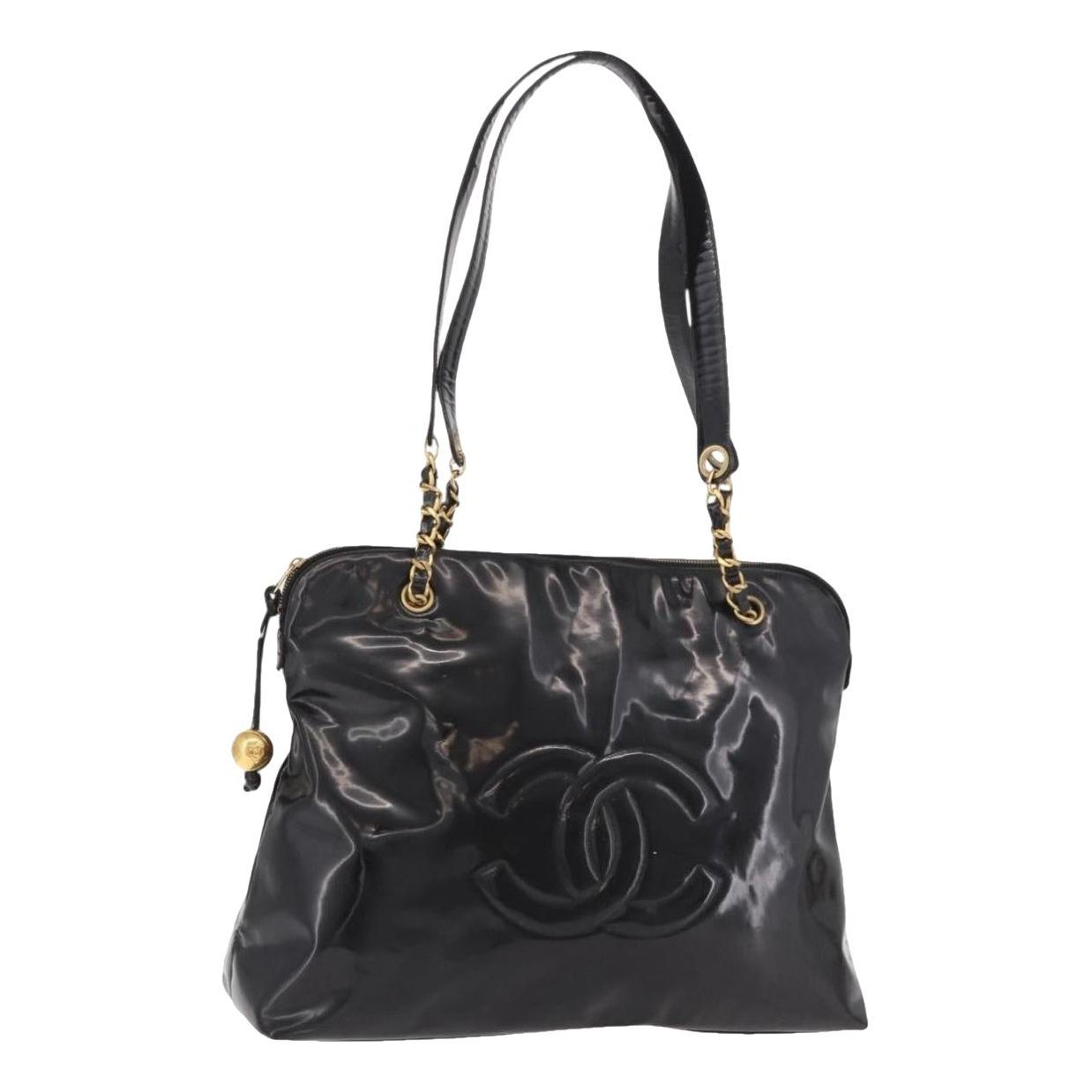 Patent leather handbag