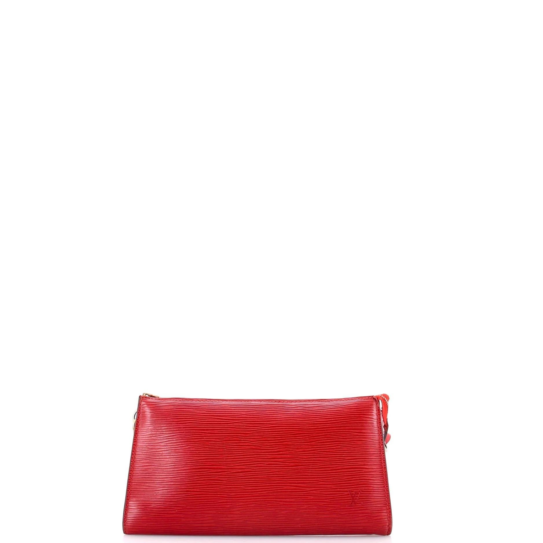 Leather clutch bag
