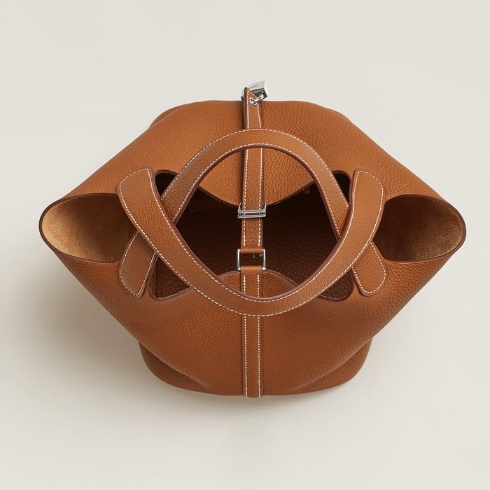 Gold Picotin Lock 22 Bag