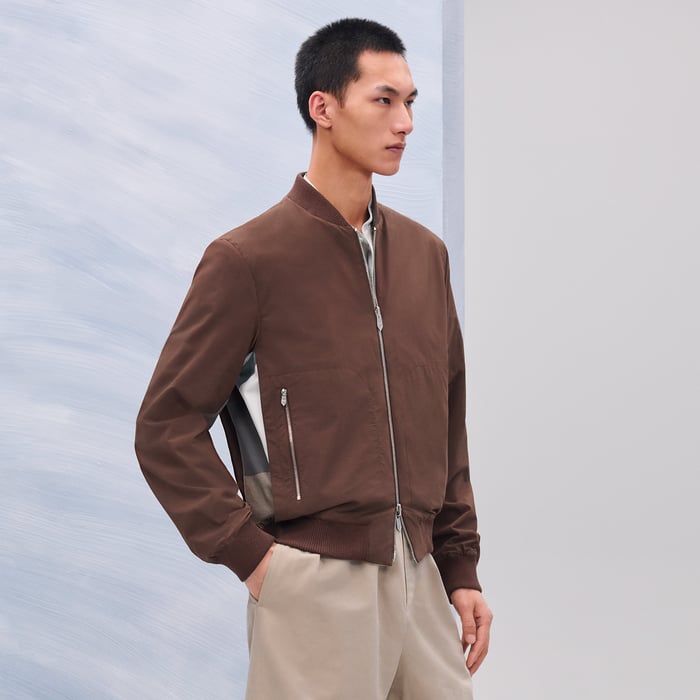 Chocolat "Le Theoreme d'Equithagore" Reversible Rib-trim Jacket