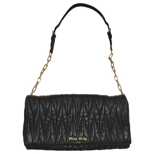 Matelassé leather handbag