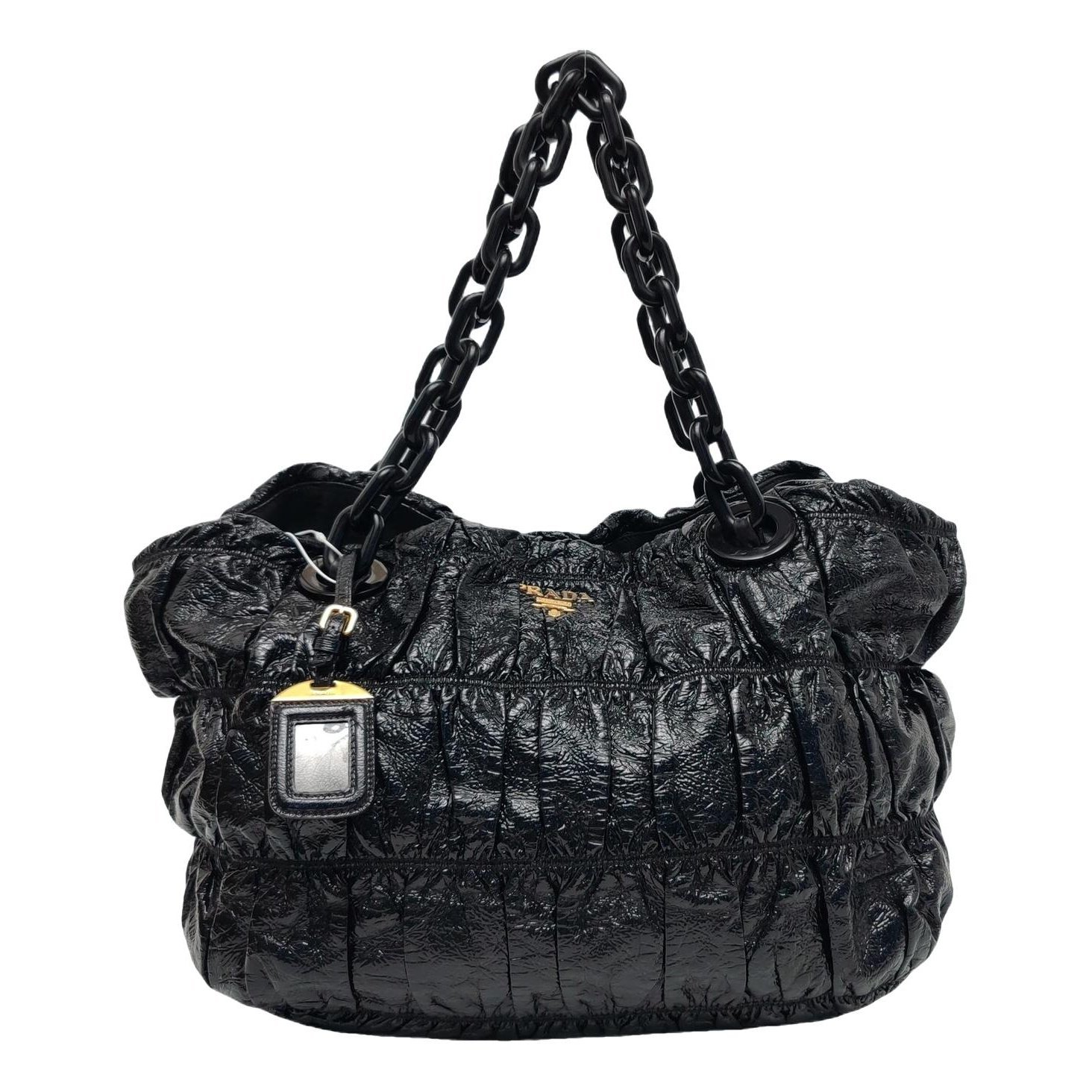 Patent leather handbag