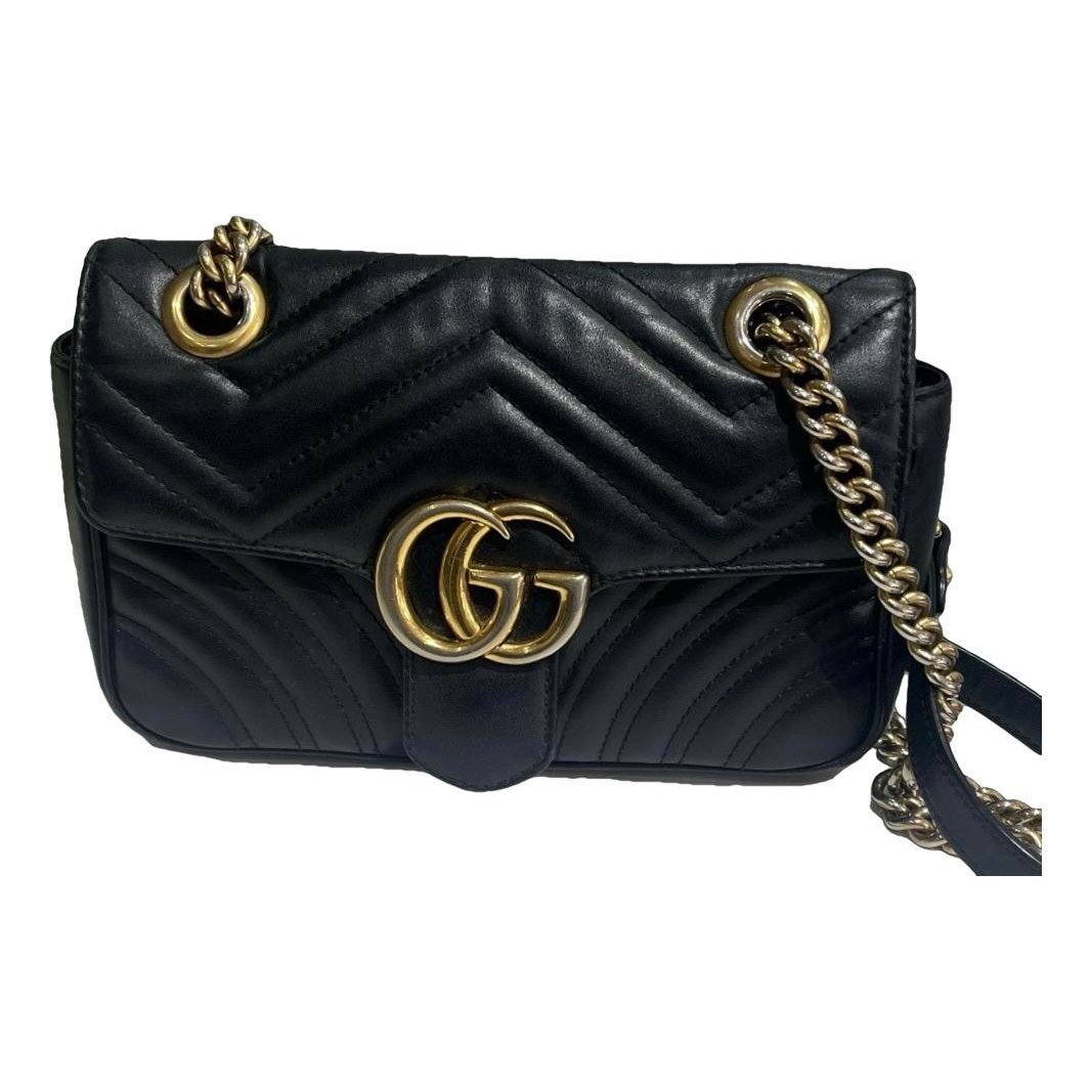 GG Marmont Flap leather crossbody bag