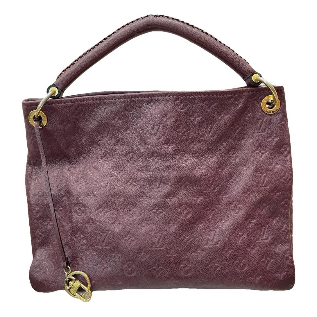 Artsy leather handbag