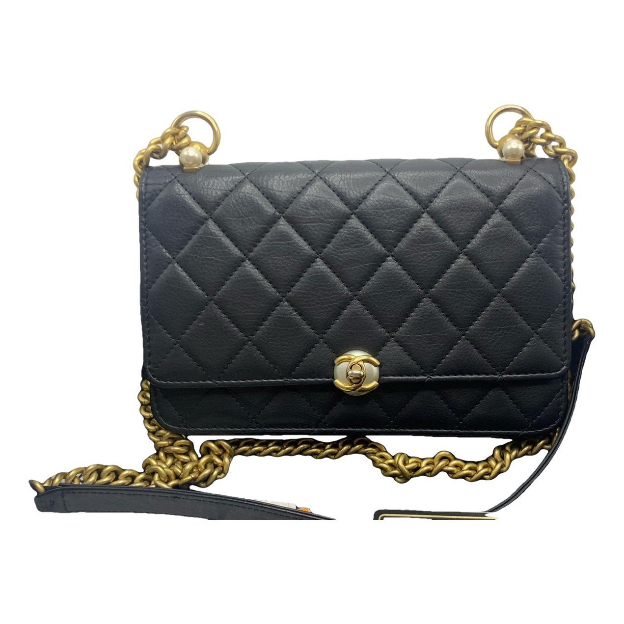 Wallet On Chain Timeless/Classique leather crossbody bag