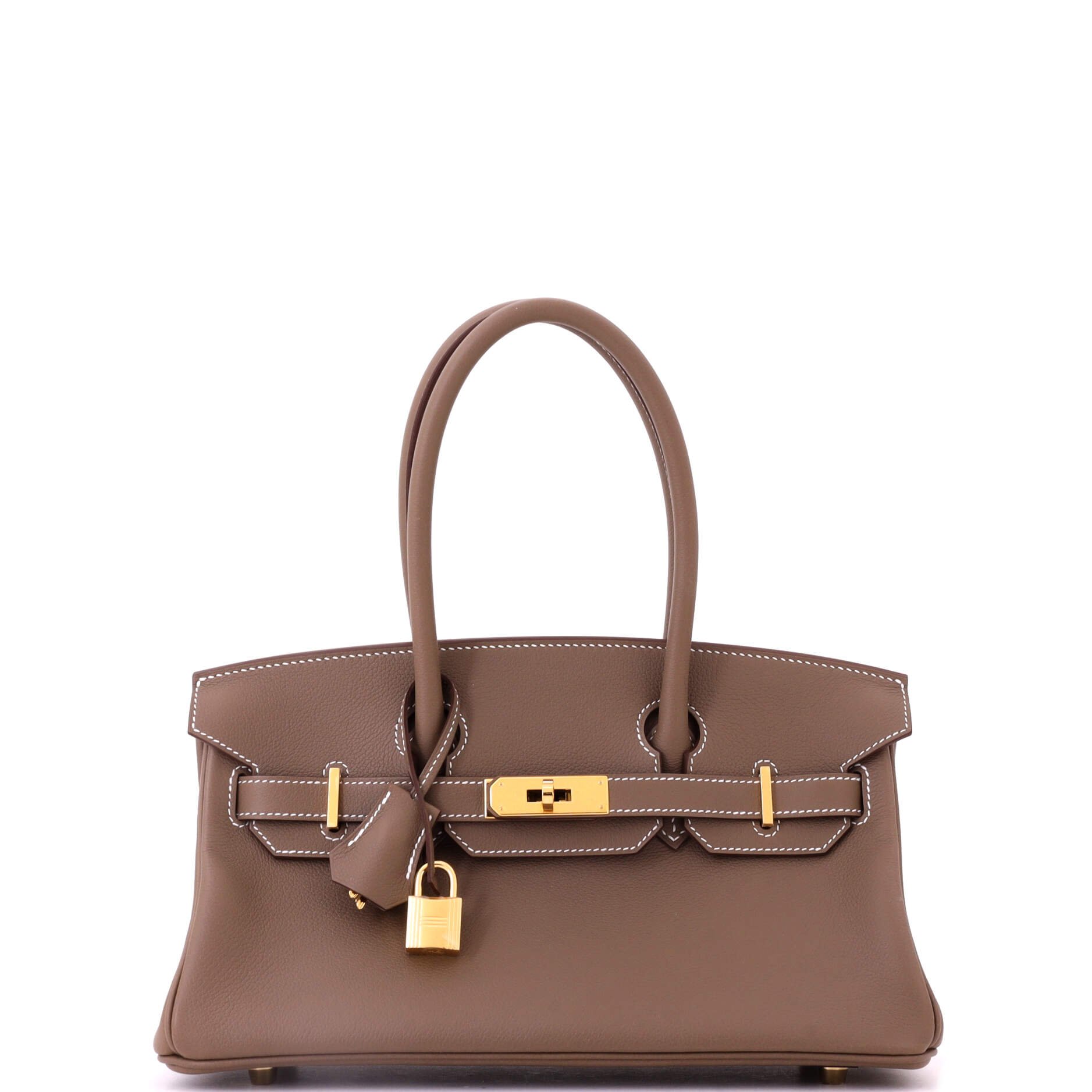 Hermes Shoulder Light Birkin Bag Evercolor 29