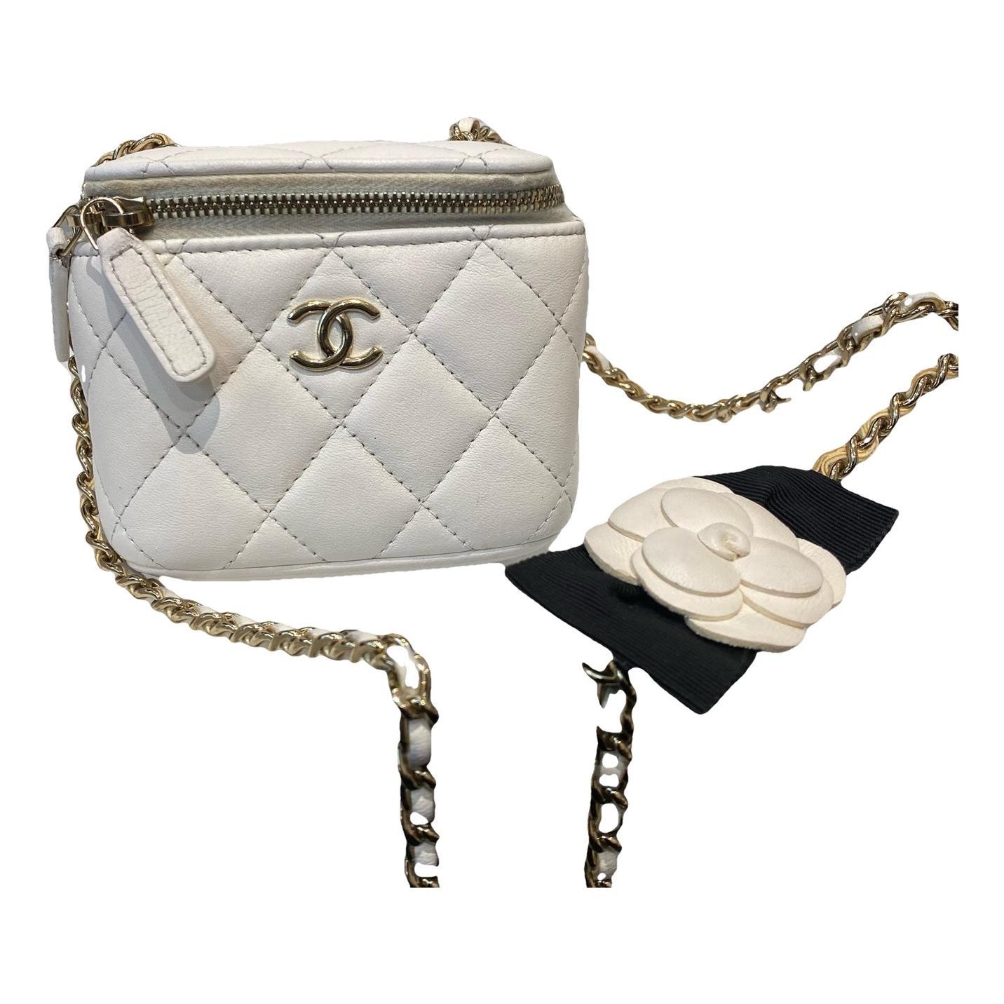 Vanity leather handbag