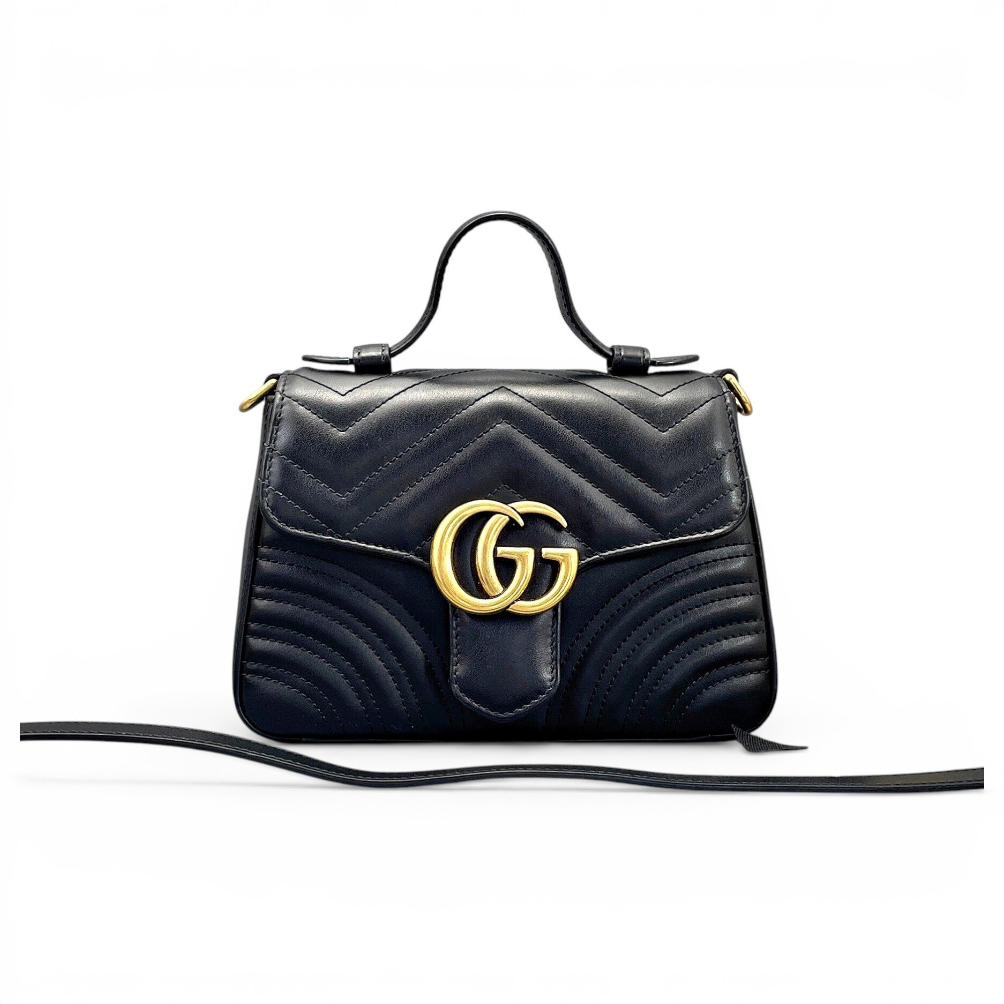GG Marmont Flap leather crossbody bag