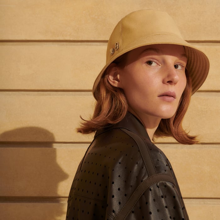 Beige Albâtre Calvi Seashell Bucket Hat