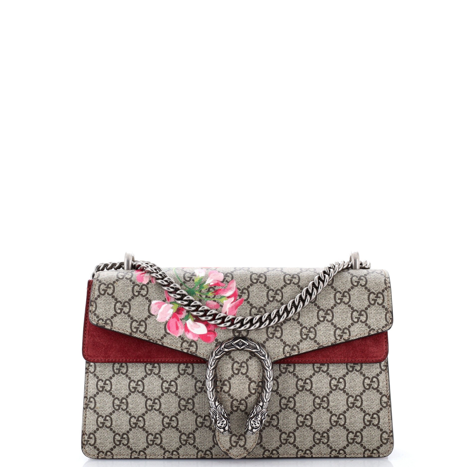 Dionysus Bag Blooms Print GG Coated Canvas Small