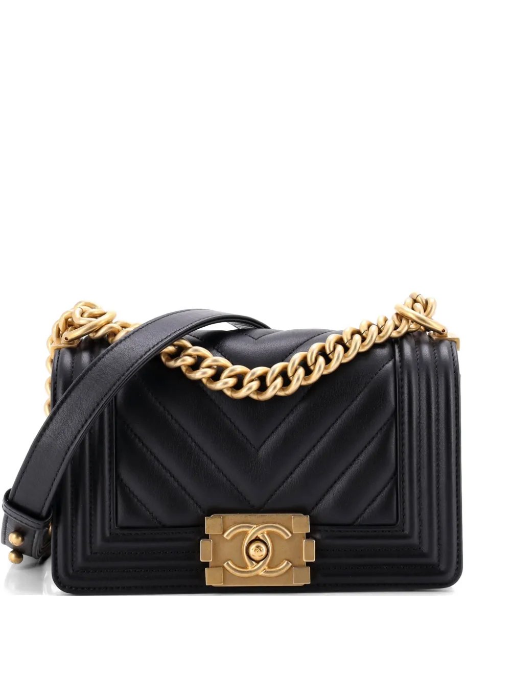 Boy Flap Bag Chevron Lambskin Small shoulder bag