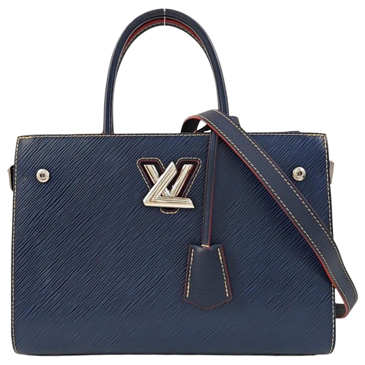 Twist leather handbag