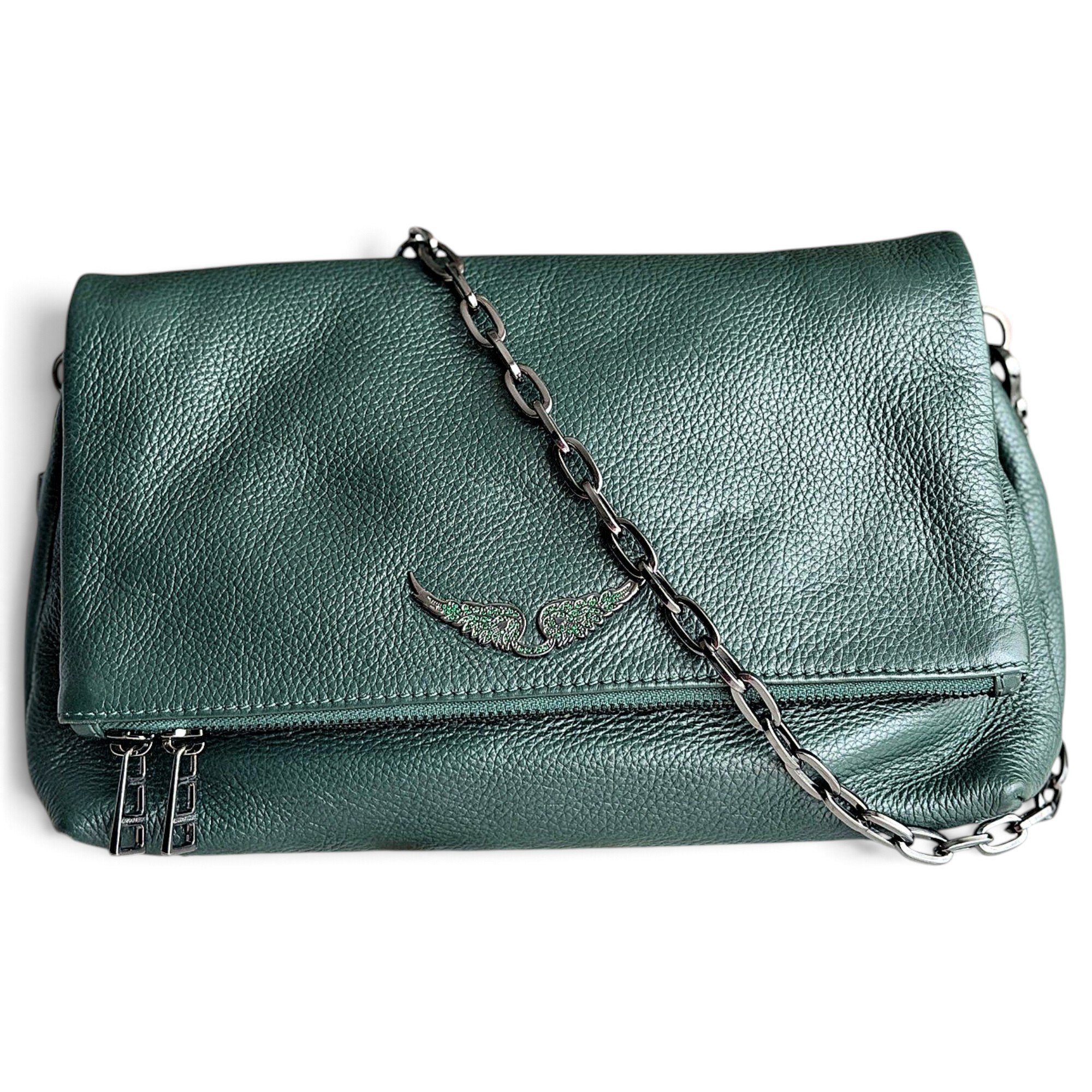 Rock leather crossbody bag