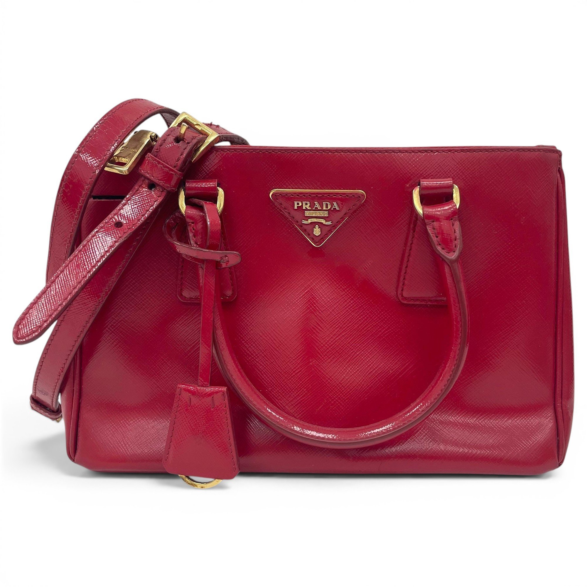 Galleria patent leather handbag