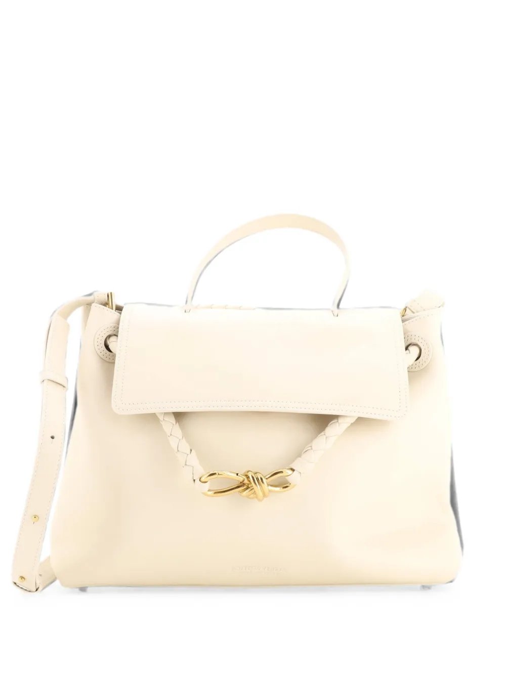 Ciao Ciao Top Handle Bag Leather with Intrecciato Detail Medium satchel