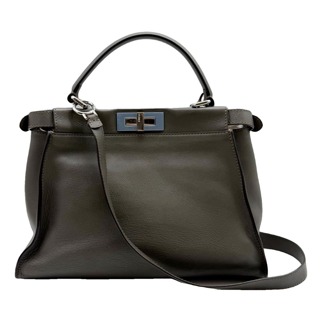 Peekaboo leather handbag