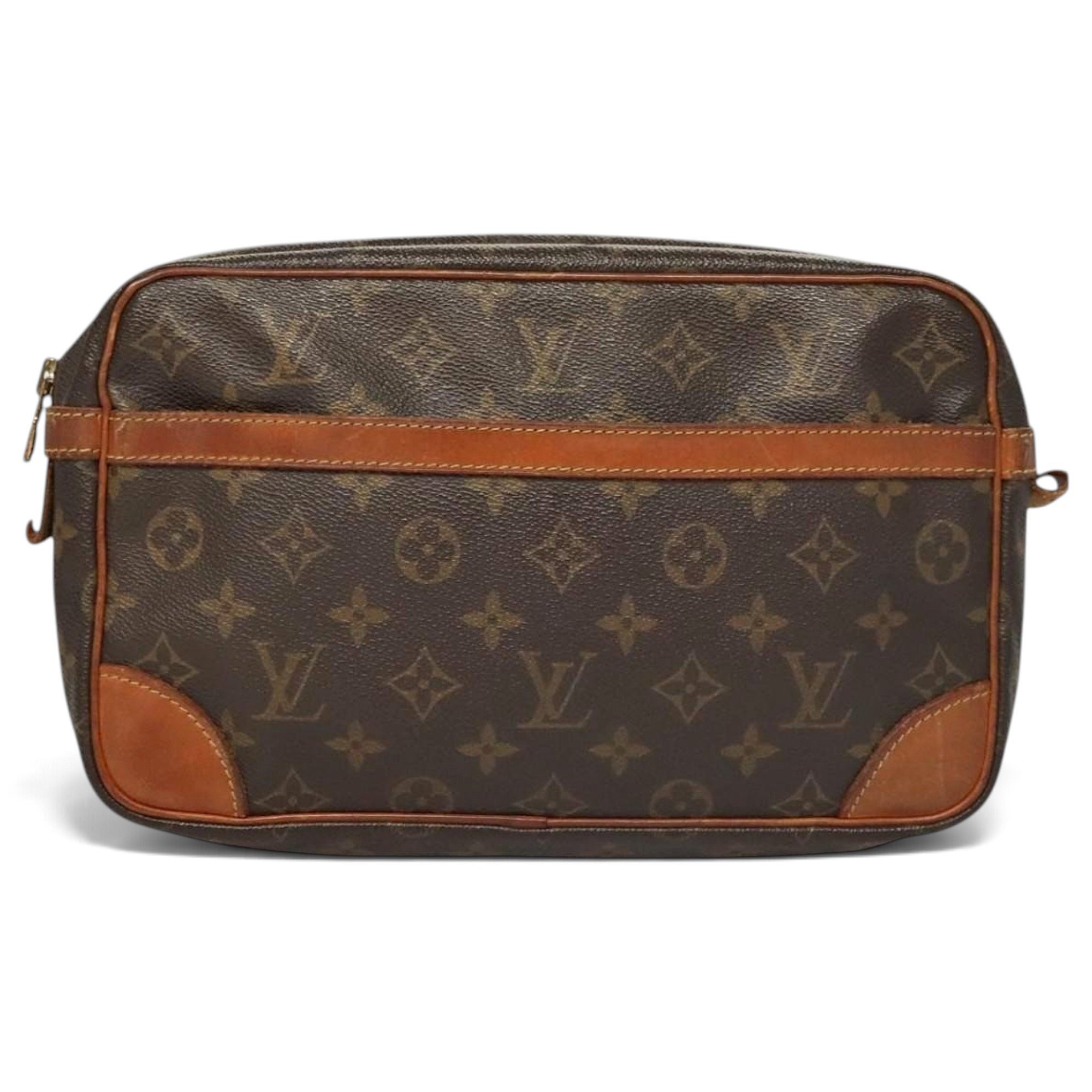 Leather clutch bag