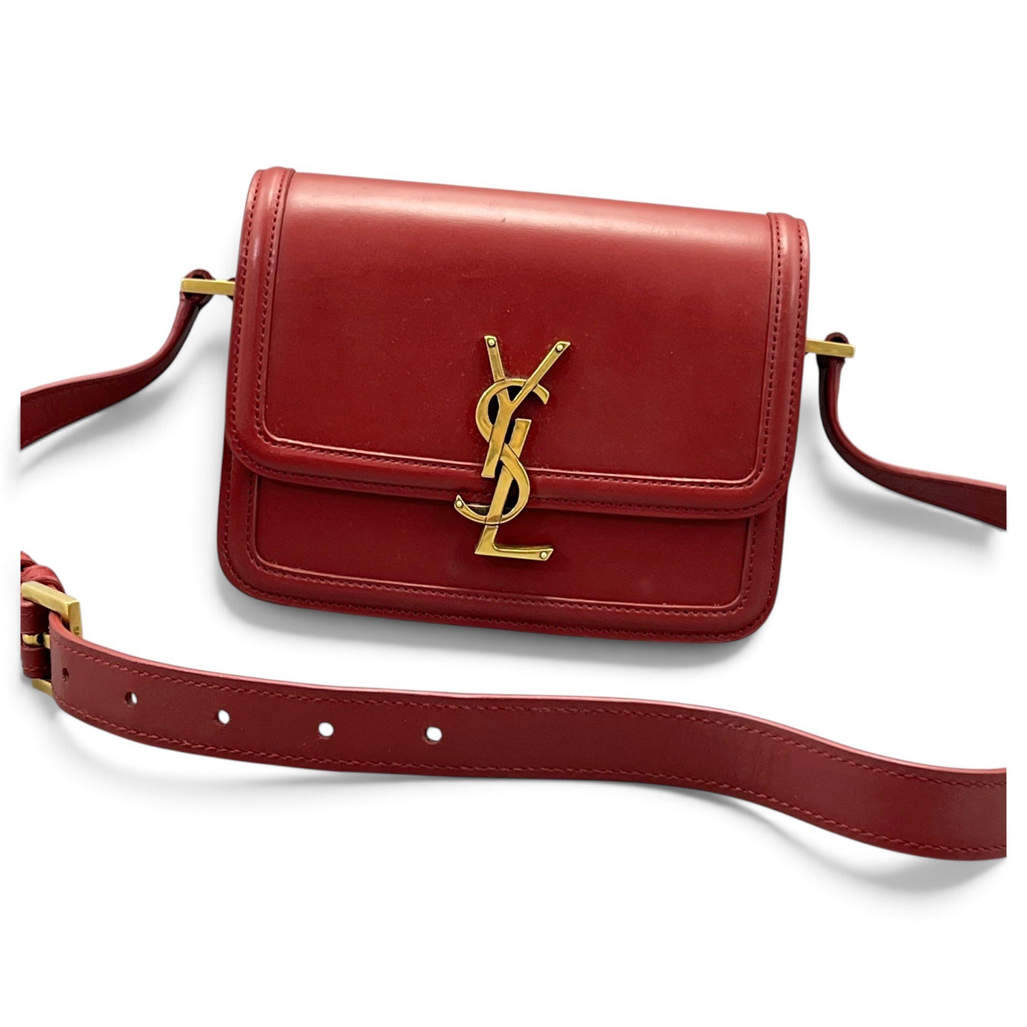 Solférino leather handbag
