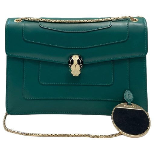 Serpenti leather handbag