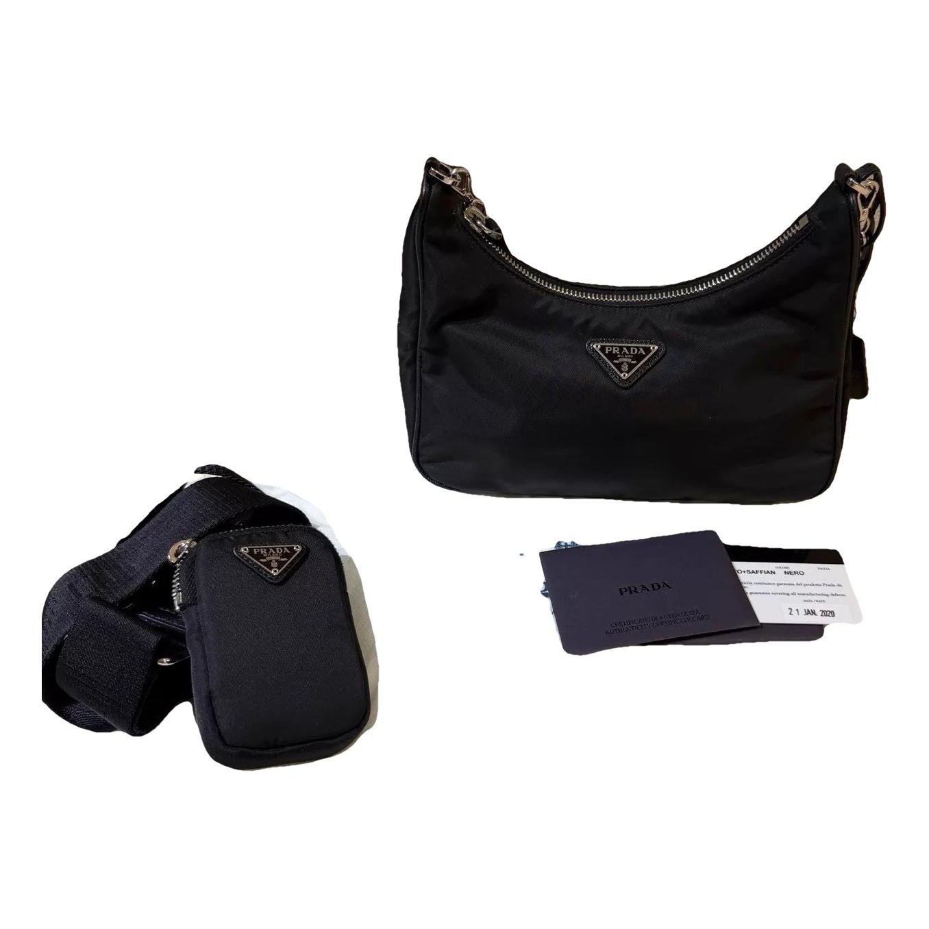 Re-edition leather handbag