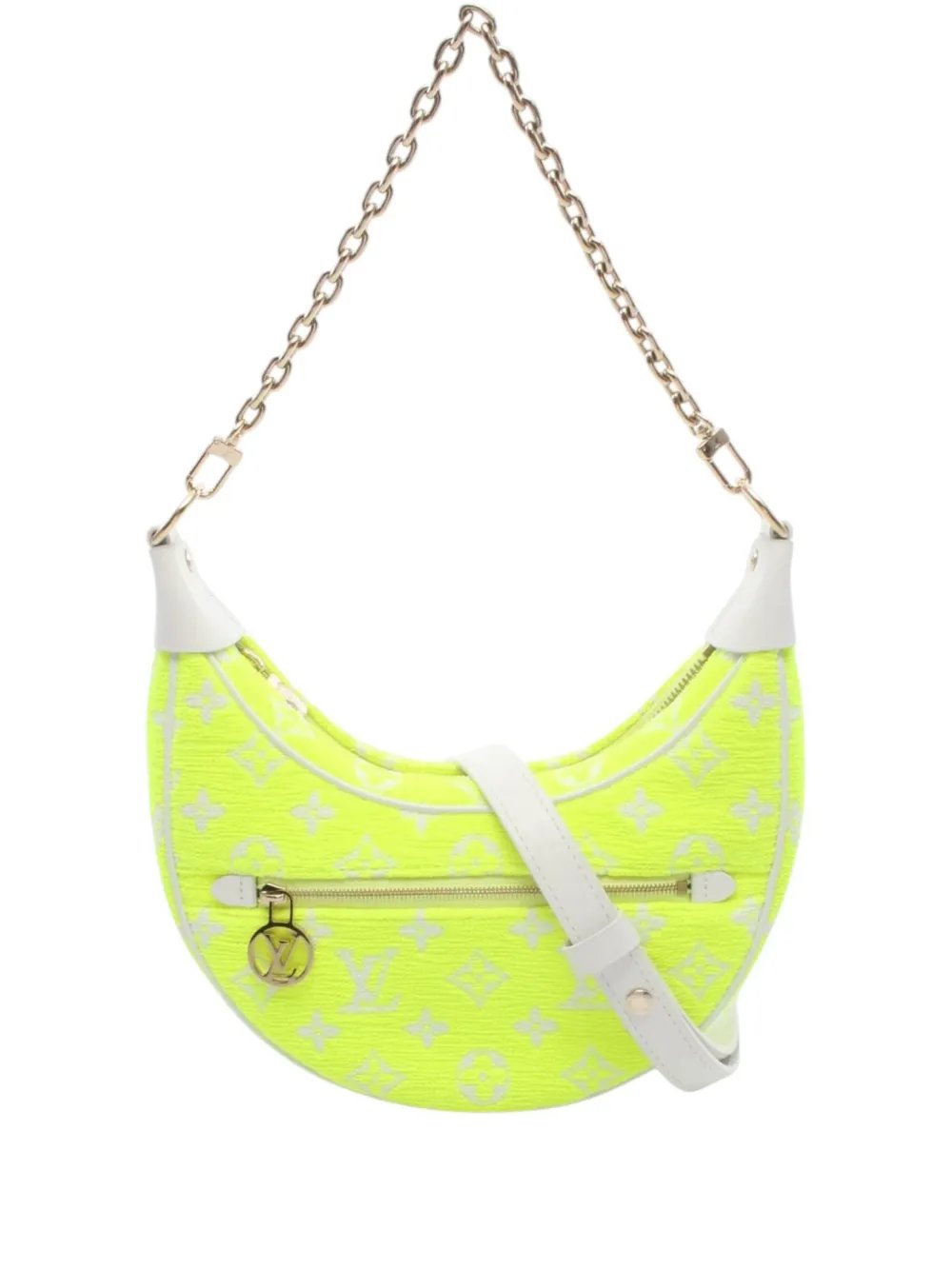 2020-2026 Monogram Jacquard Velvet Loop PM satchel