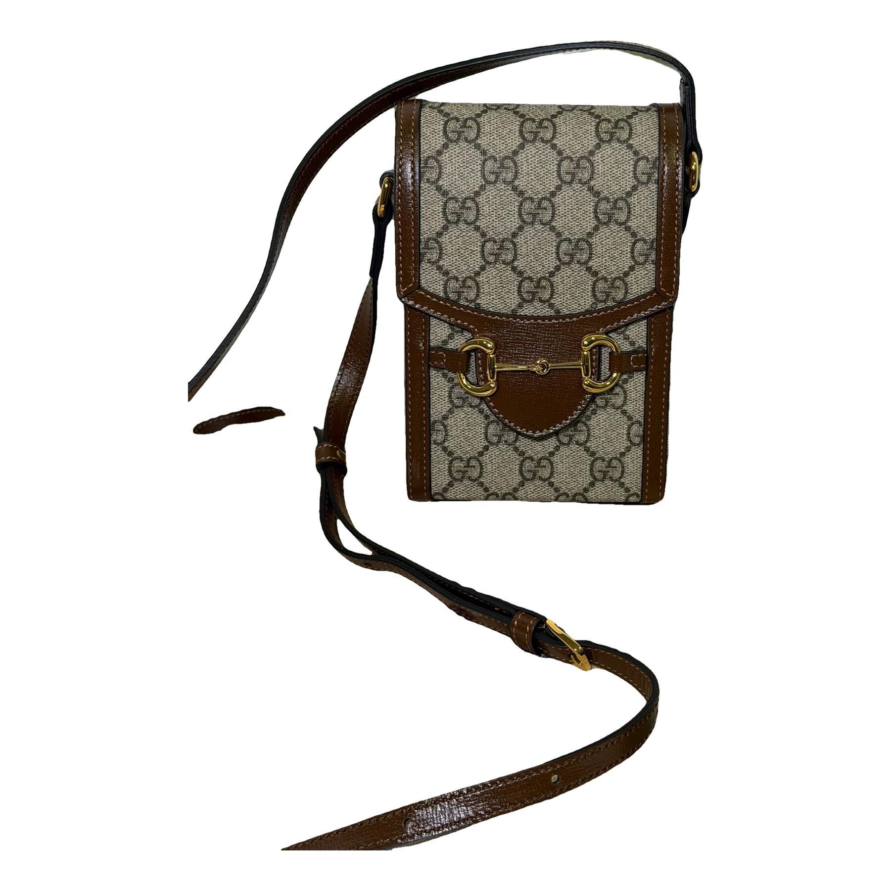 Horsebit 1955 Vertical leather crossbody bag