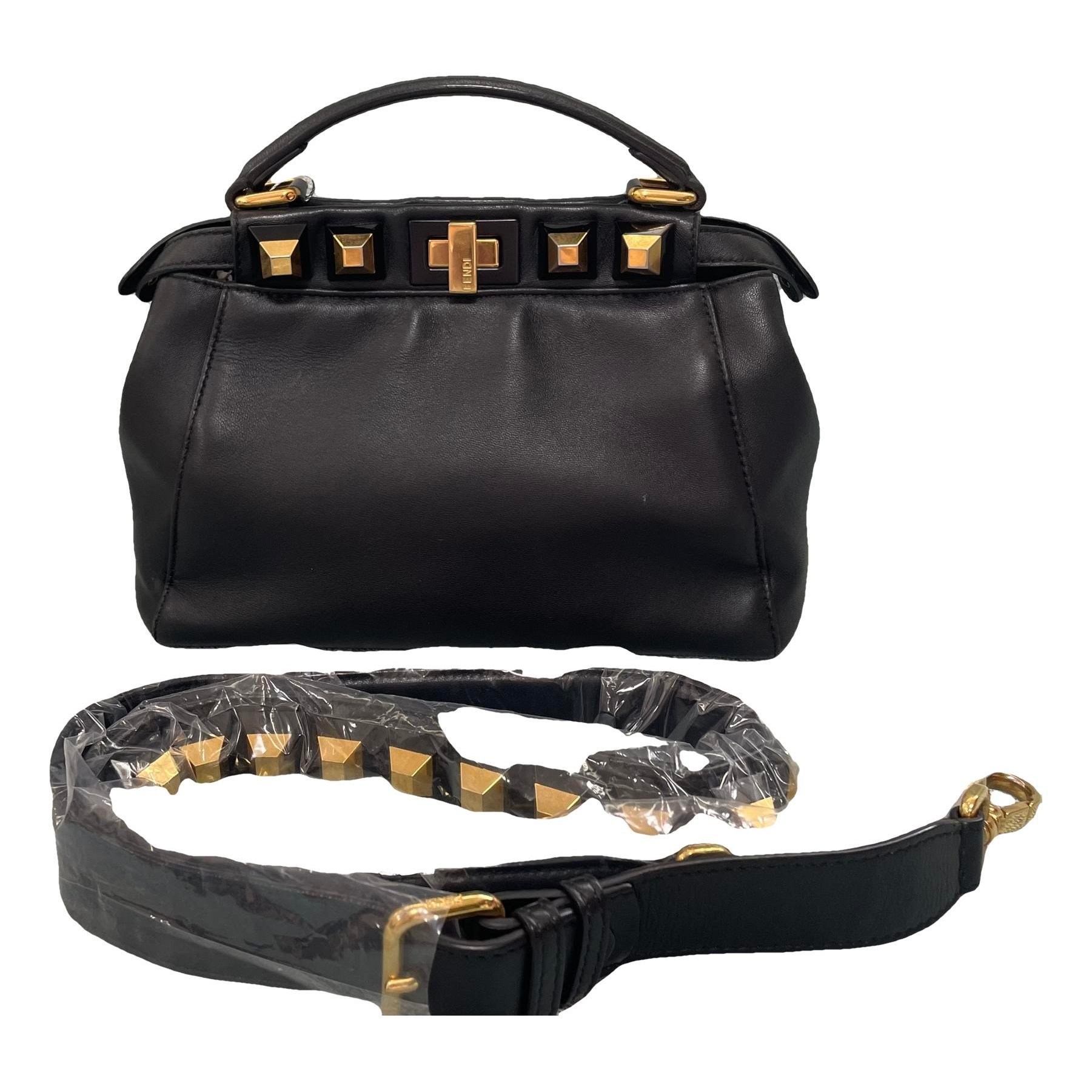 Peekaboo leather handbag