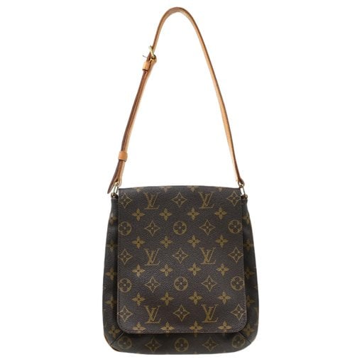 Musette cloth handbag