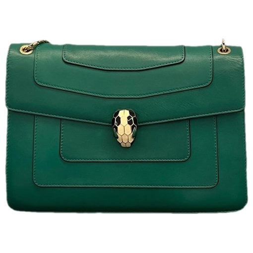 Serpenti leather handbag