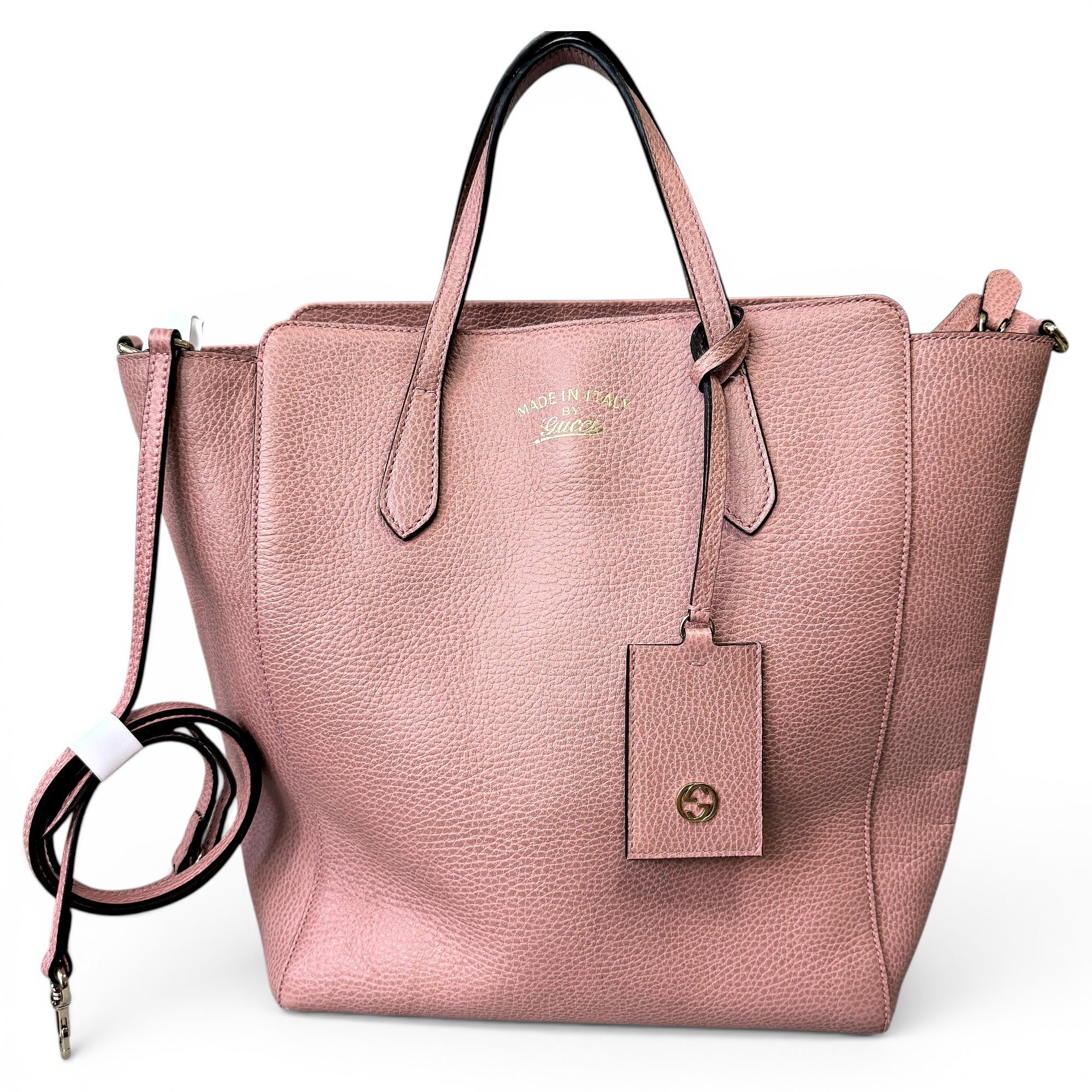 Swing leather handbag