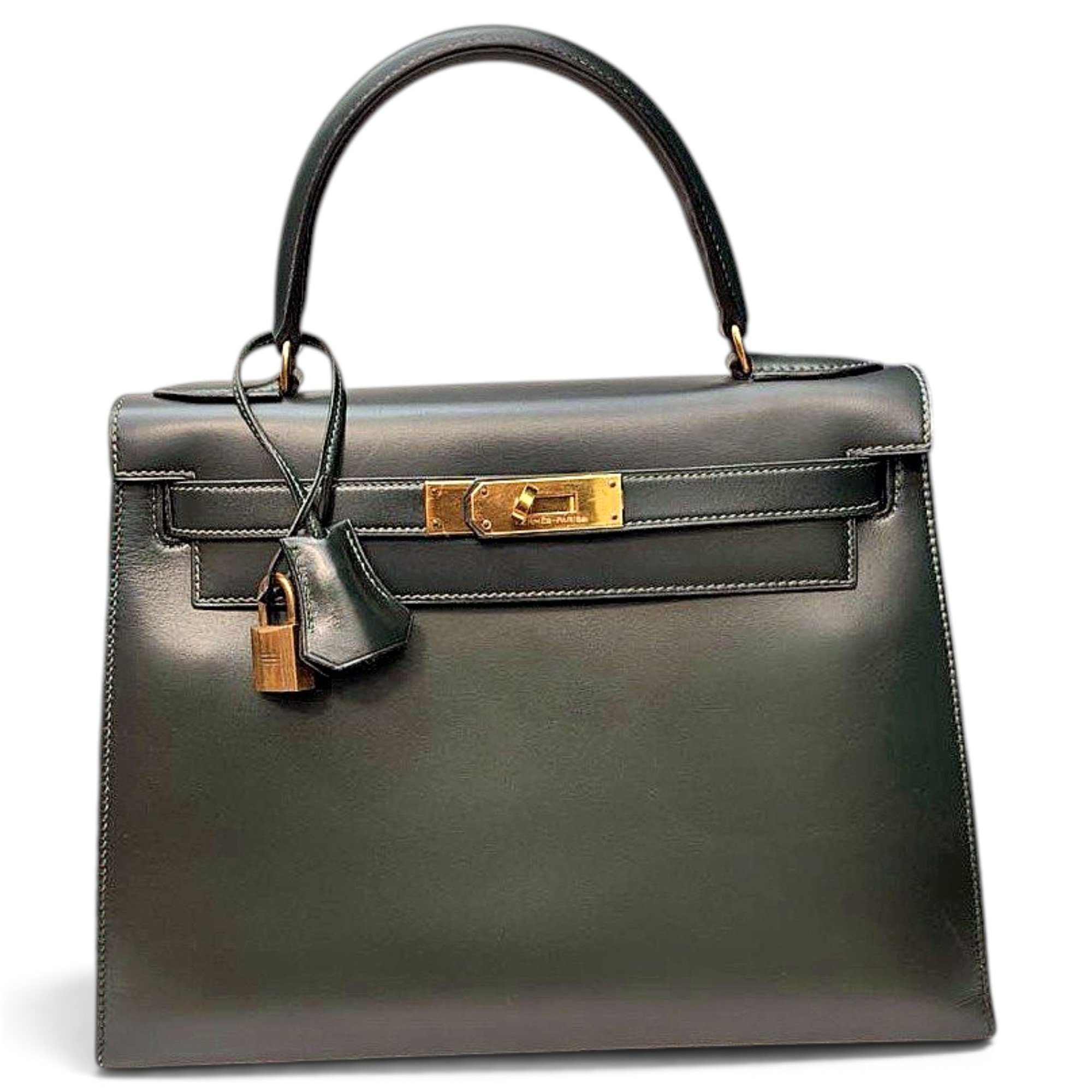 Kelly 28 leather handbag