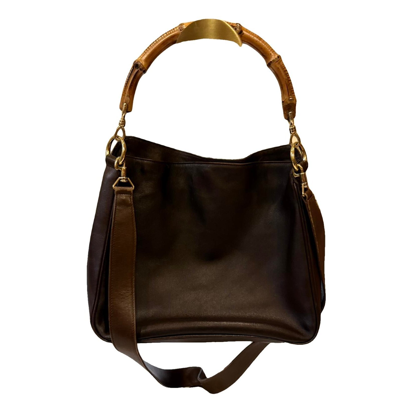 Vintage Bamboo leather handbag
