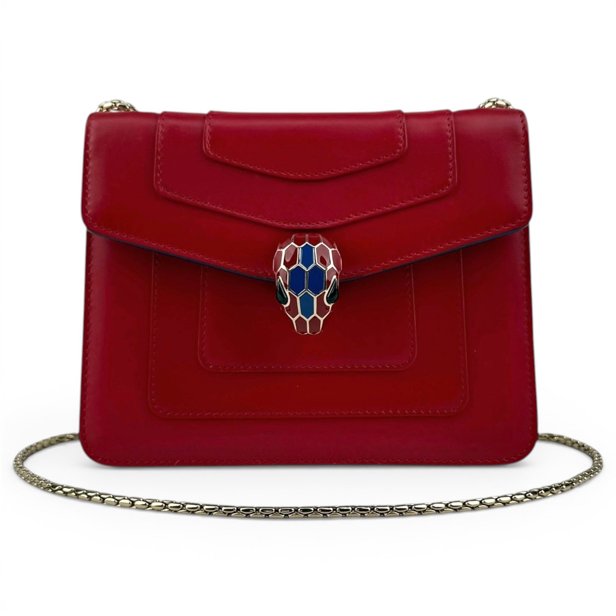 Serpenti leather crossbody bag