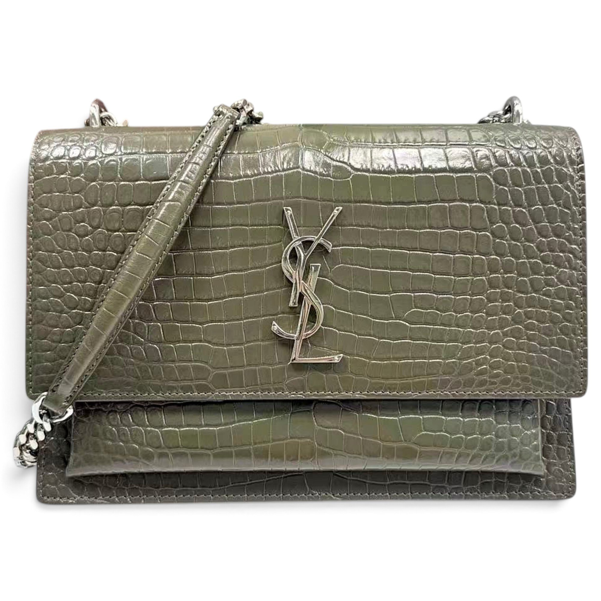 Sunset leather crossbody bag