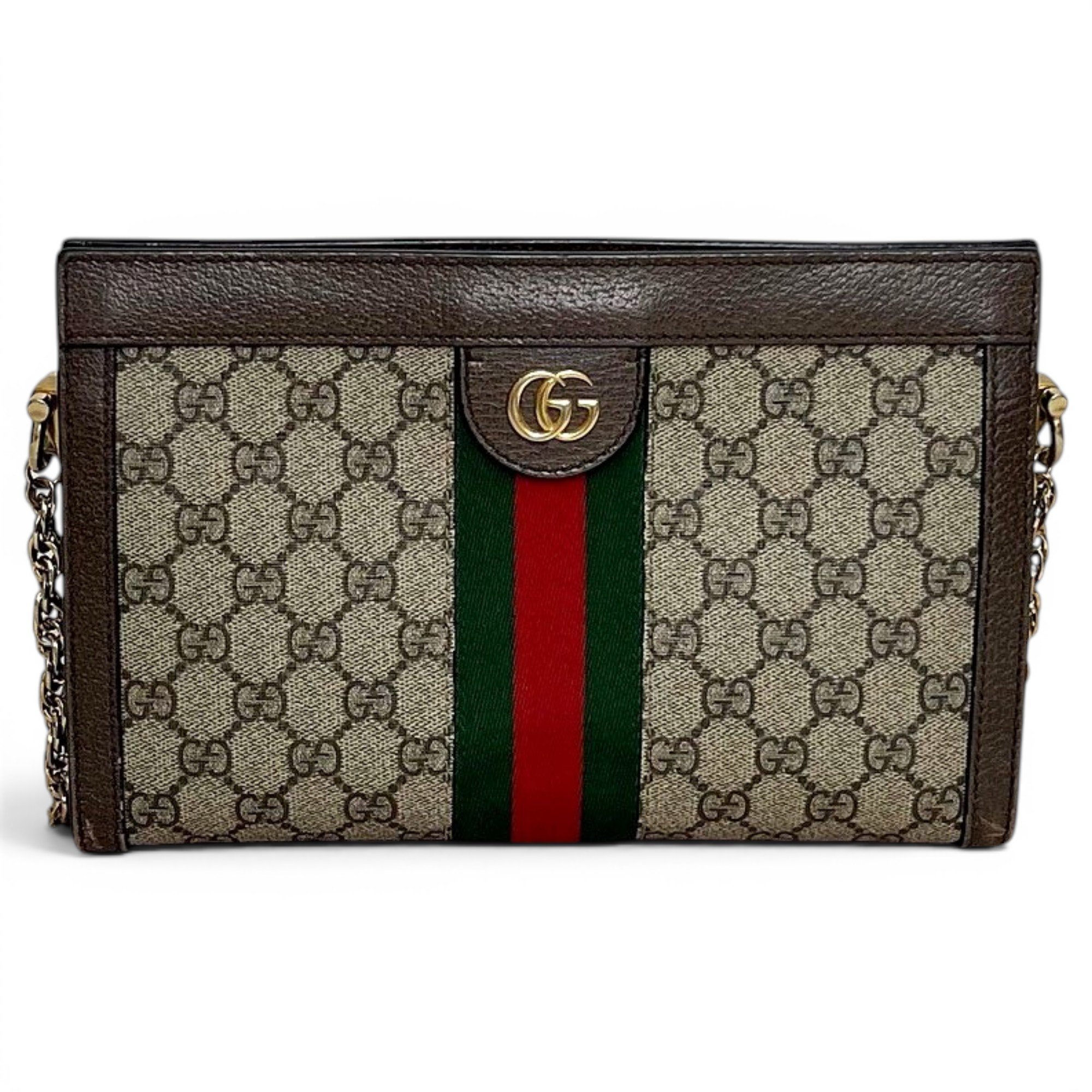 Ophidia Chain leather handbag