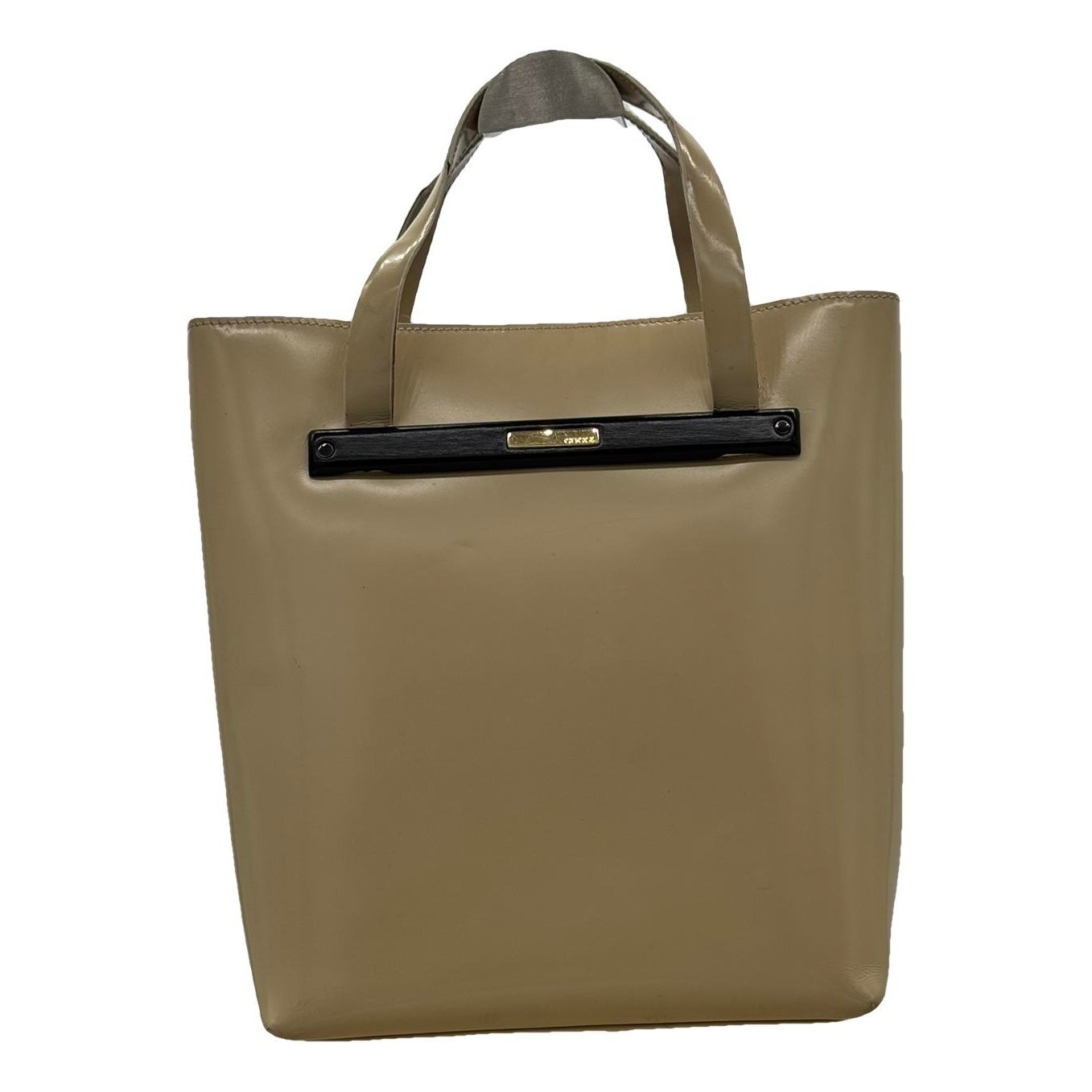 Patent leather tote