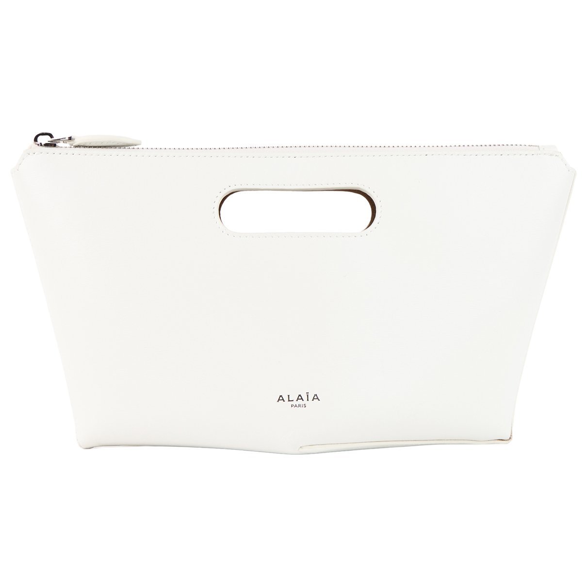 Leather clutch bag