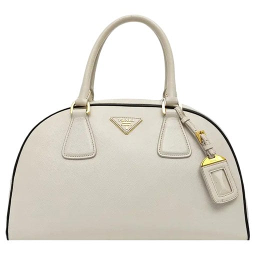 Bowling leather handbag