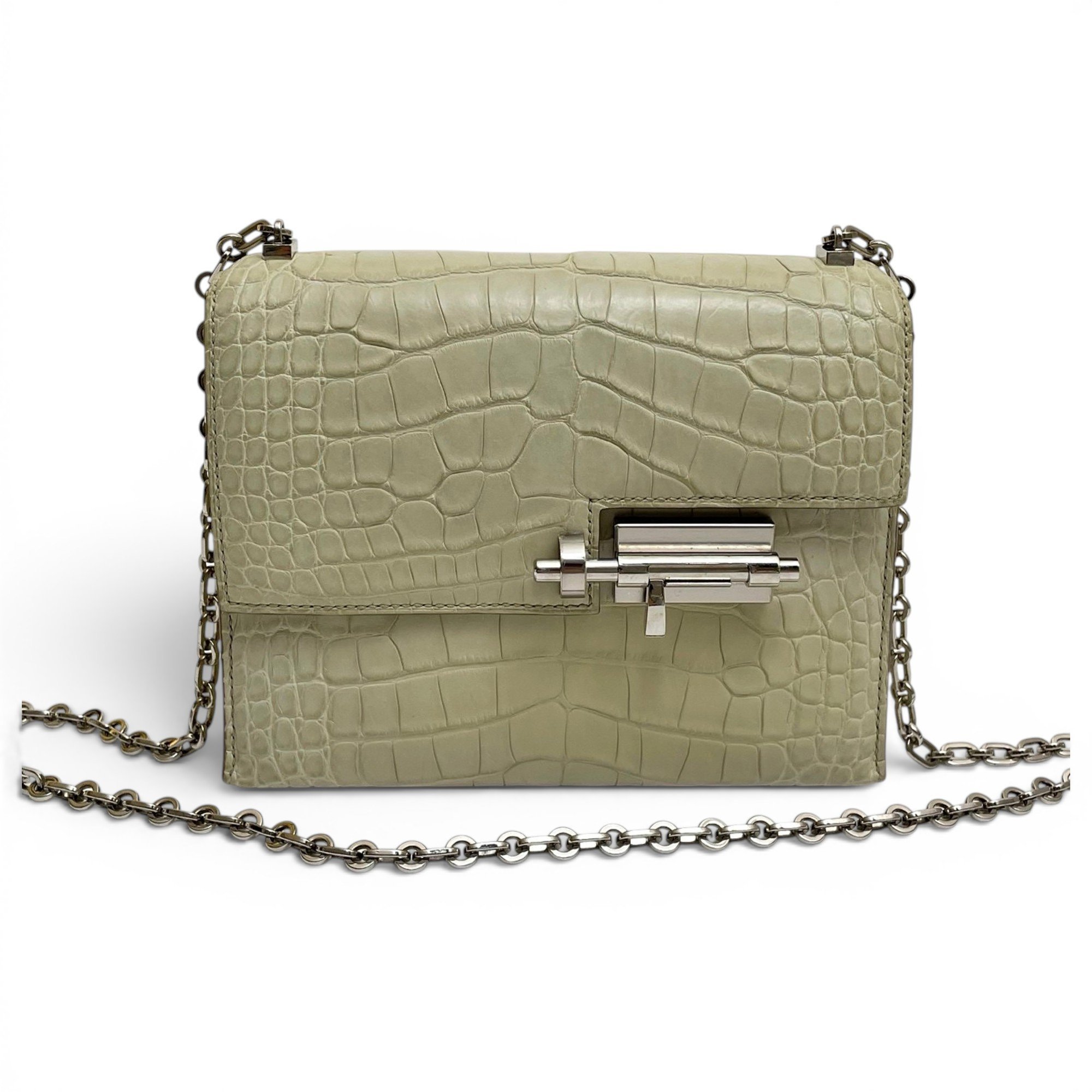 Hermes Verrou Chaine Mini Handbag Beton