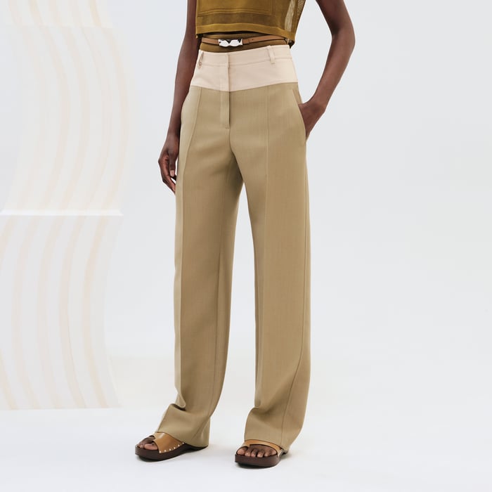 Vert Muscade Loose Fit Pants