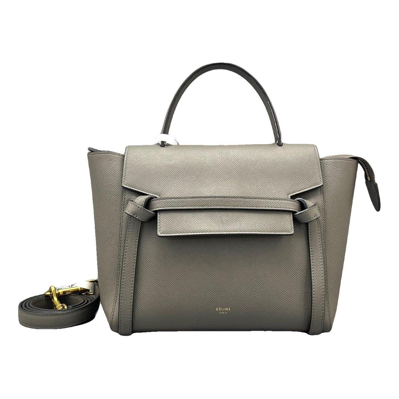Belt leather handbag