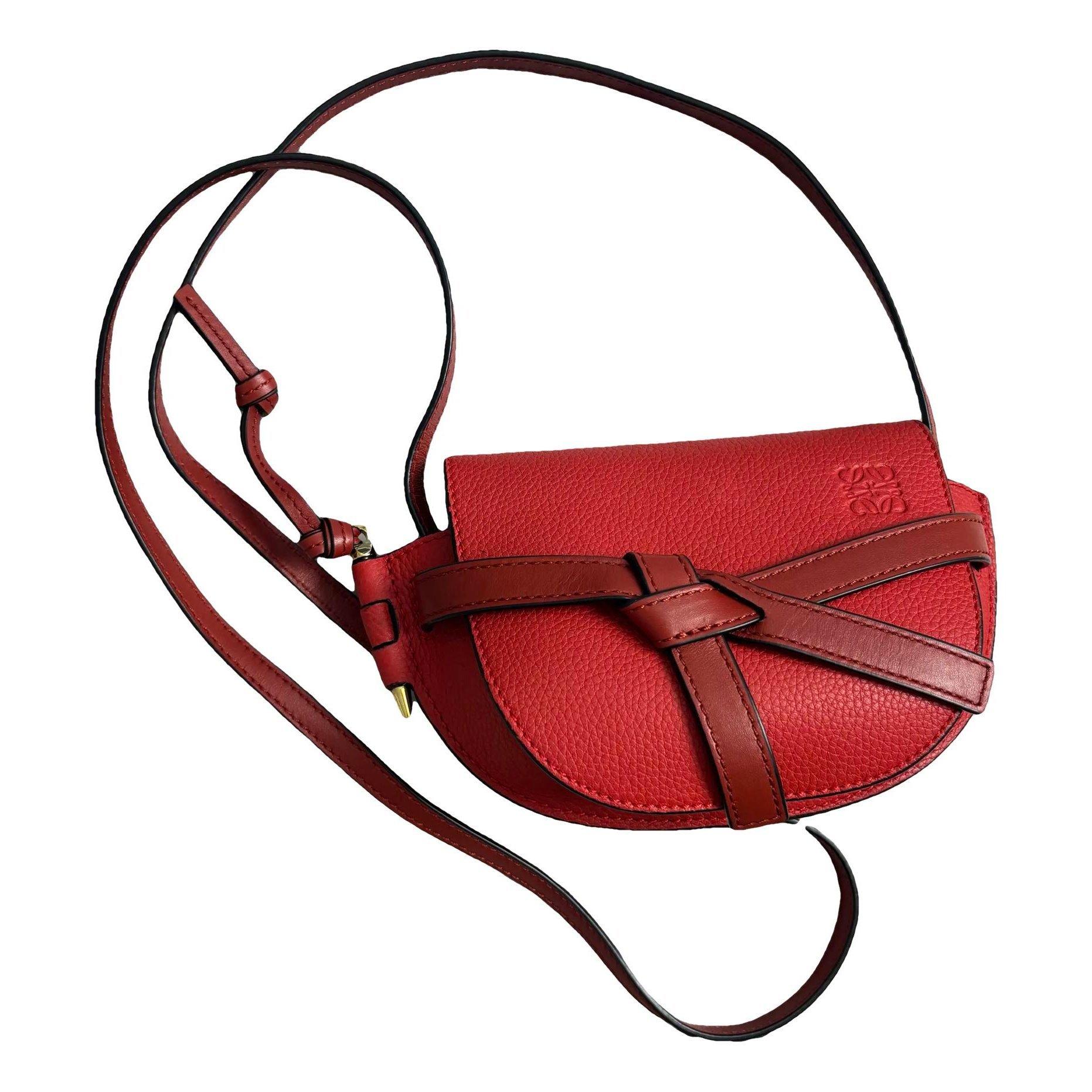 Gate leather crossbody bag