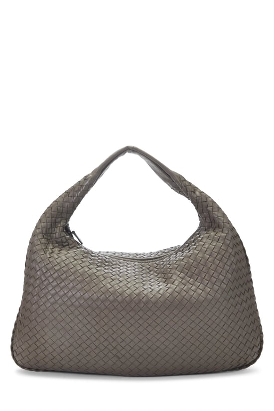 Grey Intrecciato Veneta Hobo Large