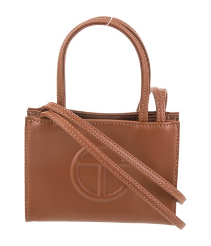 Telfar Vegan Leather Small Tan Shopping Bag Small