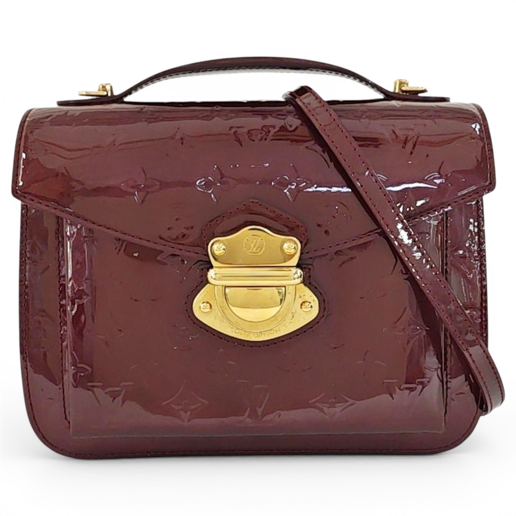 Mirada patent leather handbag
