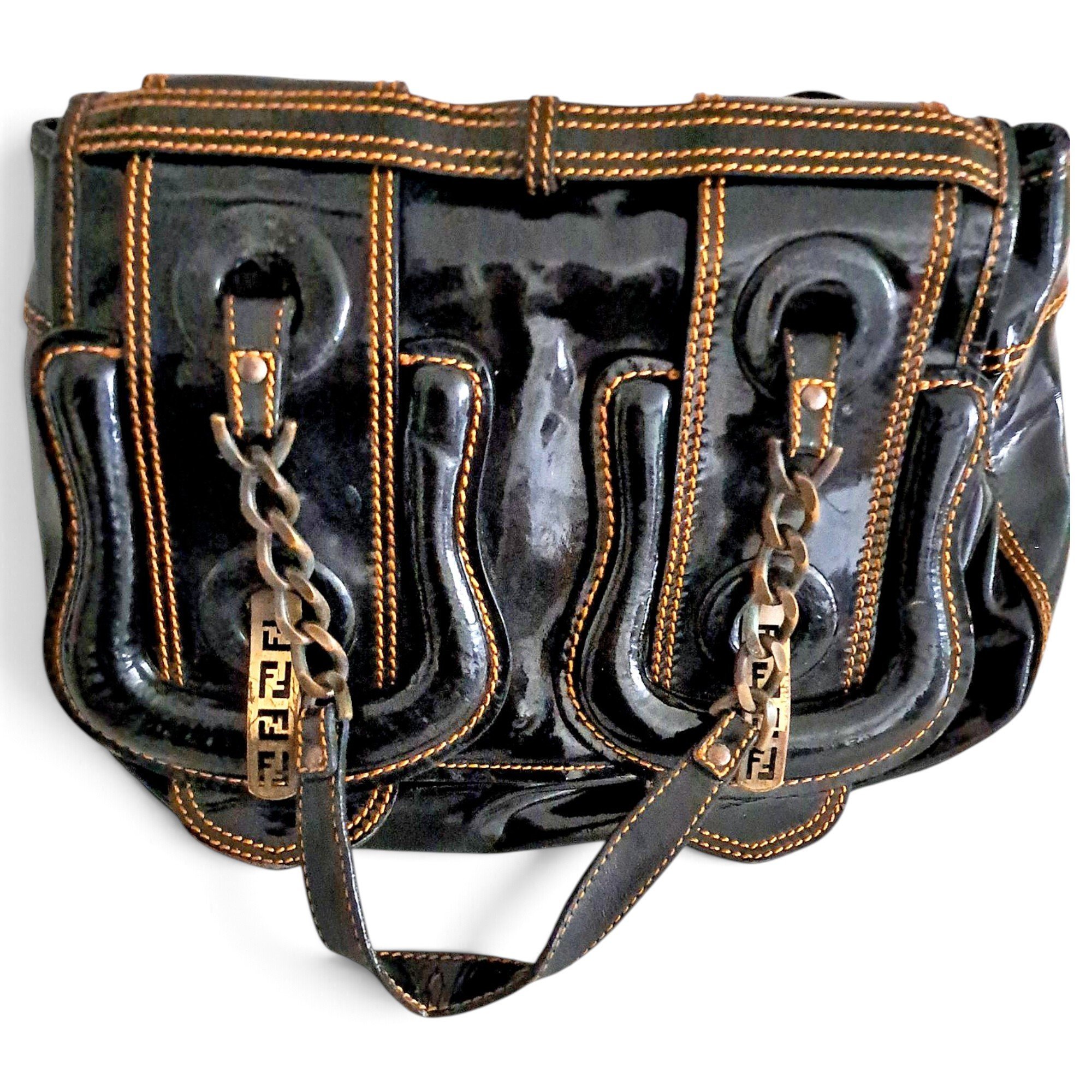Bag patent leather handbag