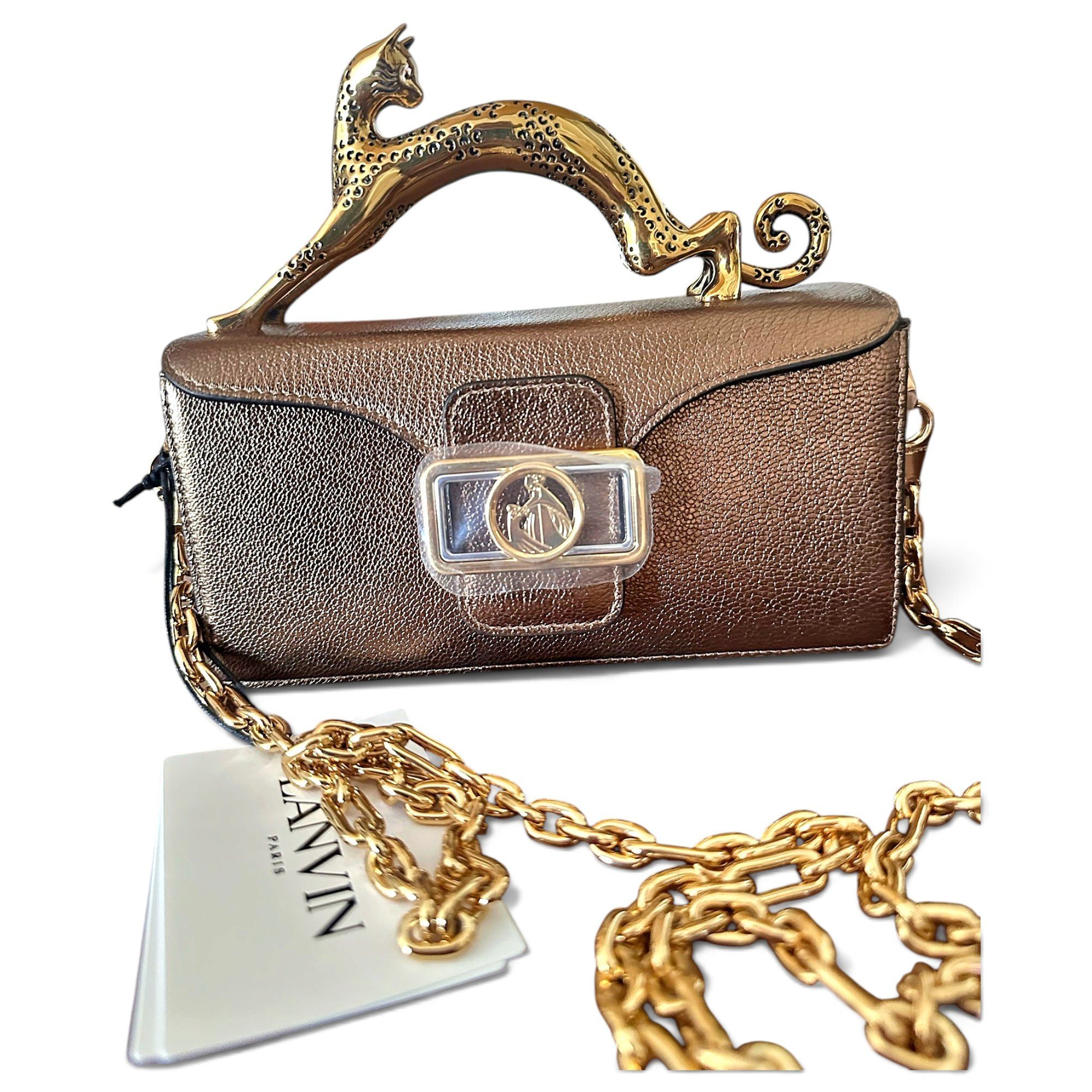 Pencil Chat leather crossbody bag