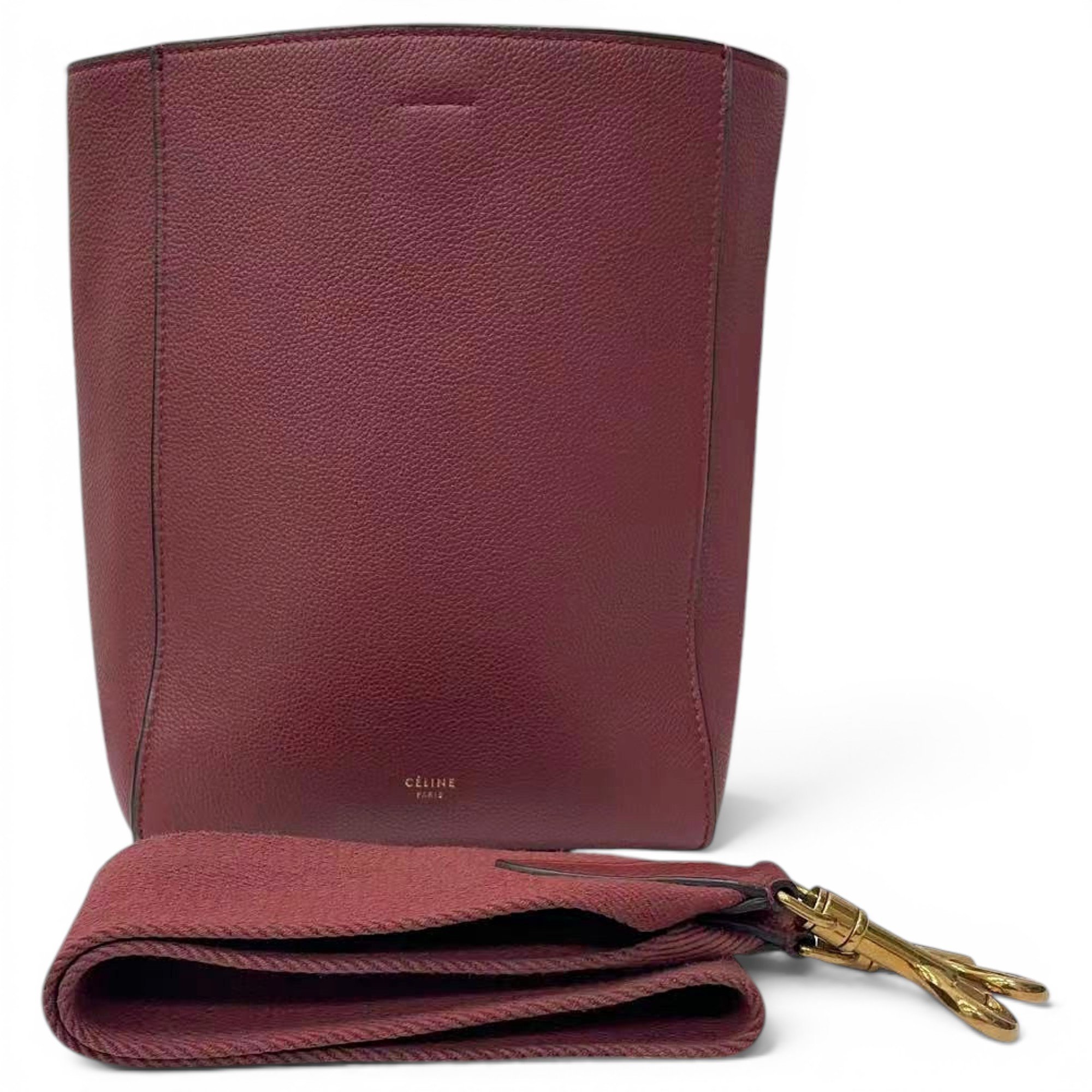 Seau Sangle leather handbag