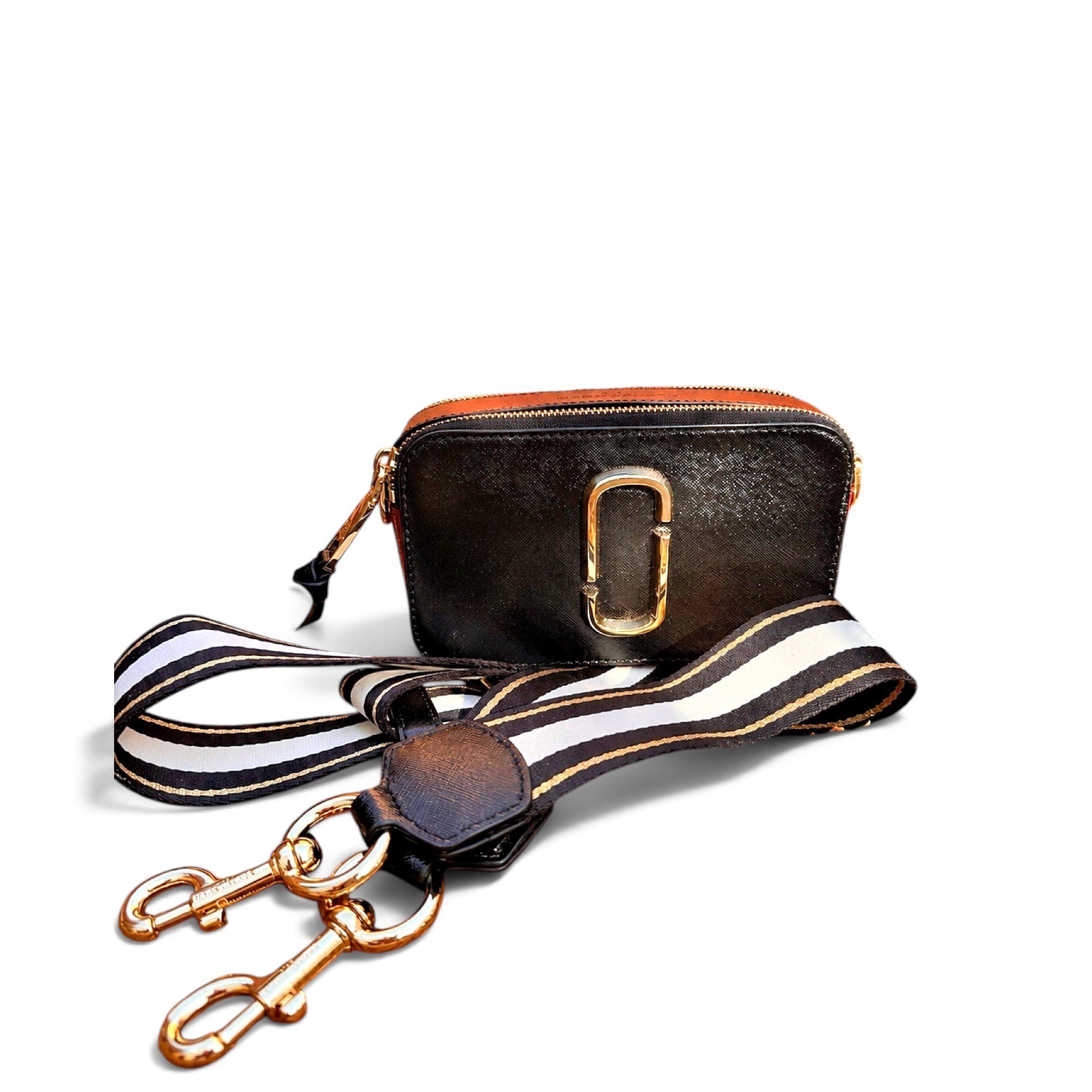 Snapshot leather crossbody bag