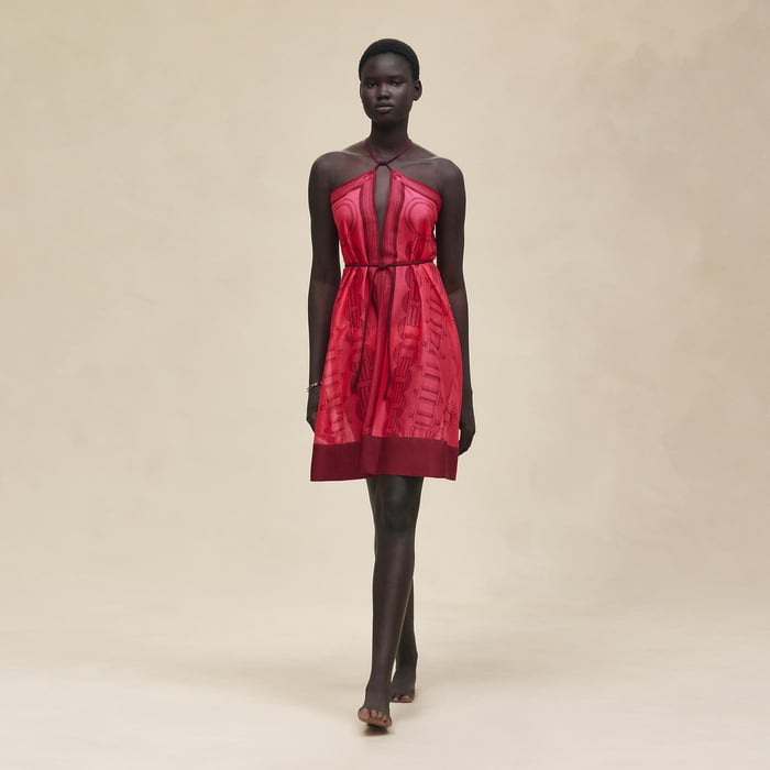 Rose Pivoine "Cahier Du Colporteur" Beach Dress